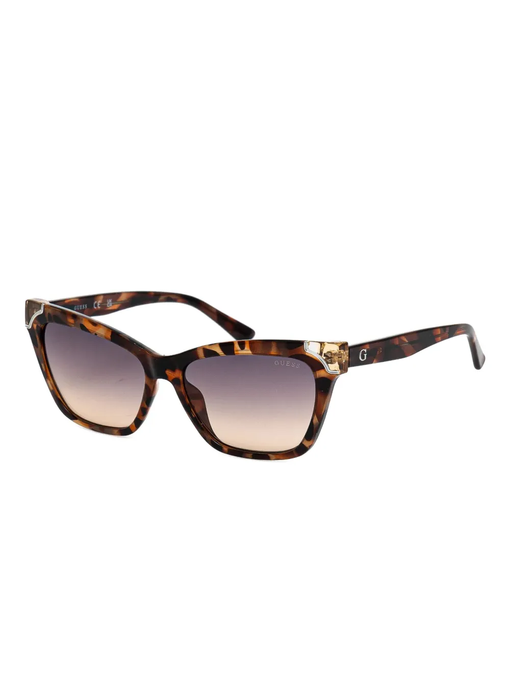 GUESS EYEWEAR tortoiseshell cat-eye sunglasses - Bruin