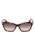 GUESS EYEWEAR tortoiseshell cat-eye sunglasses - Brown