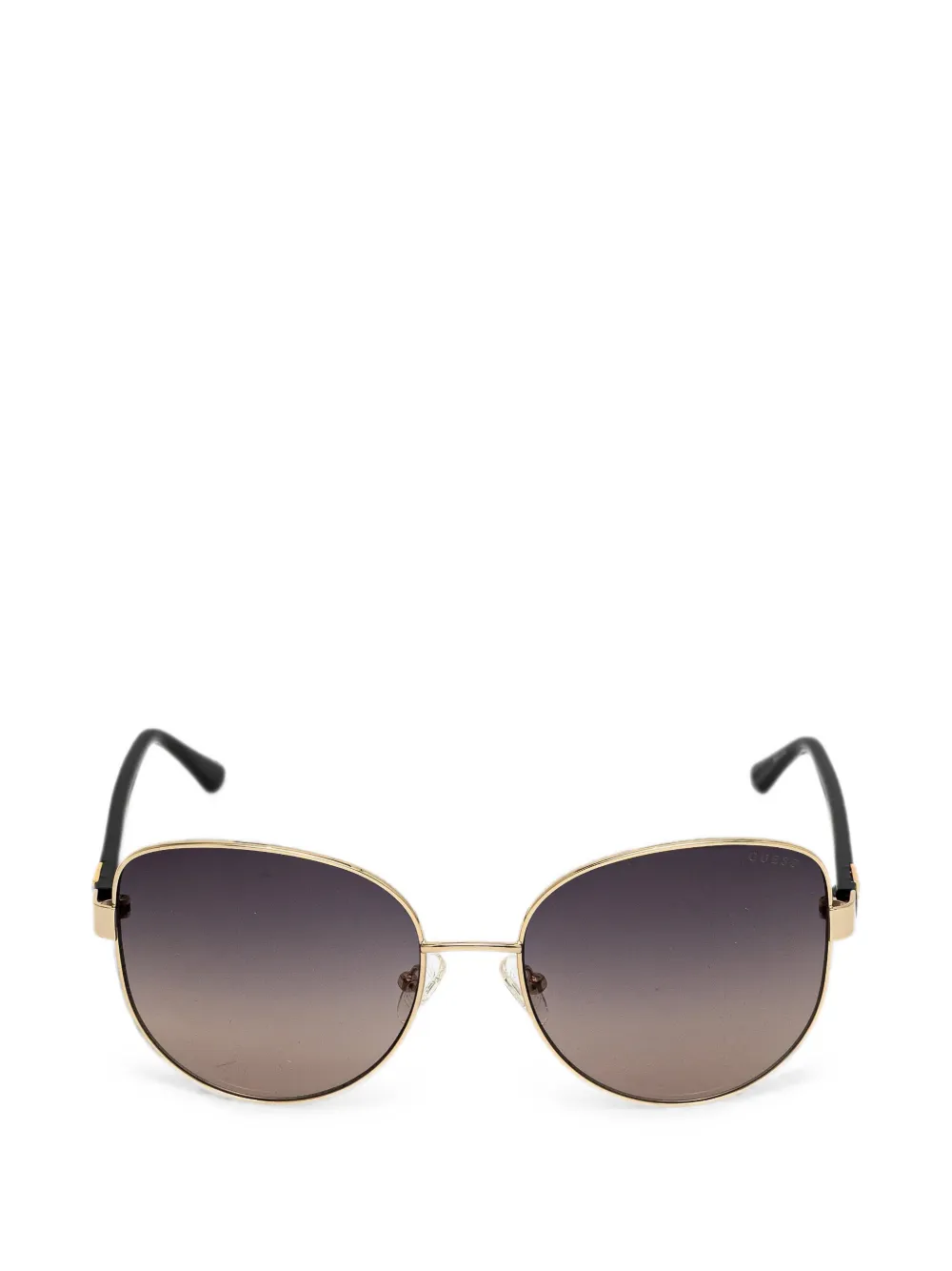 GUESS EYEWEAR crystal-embellished pilot-frame sunglasses - Gold