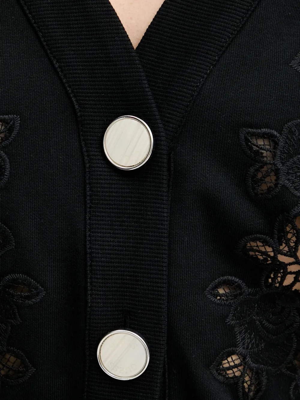GUESS USA Vest van katoenblend Zwart