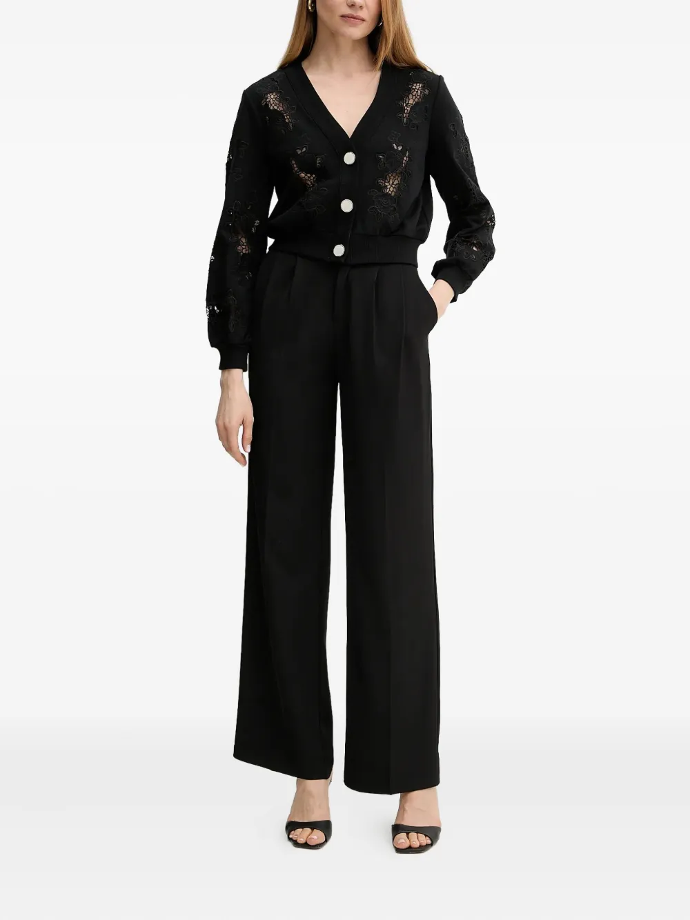 GUESS USA Vest van katoenblend Zwart