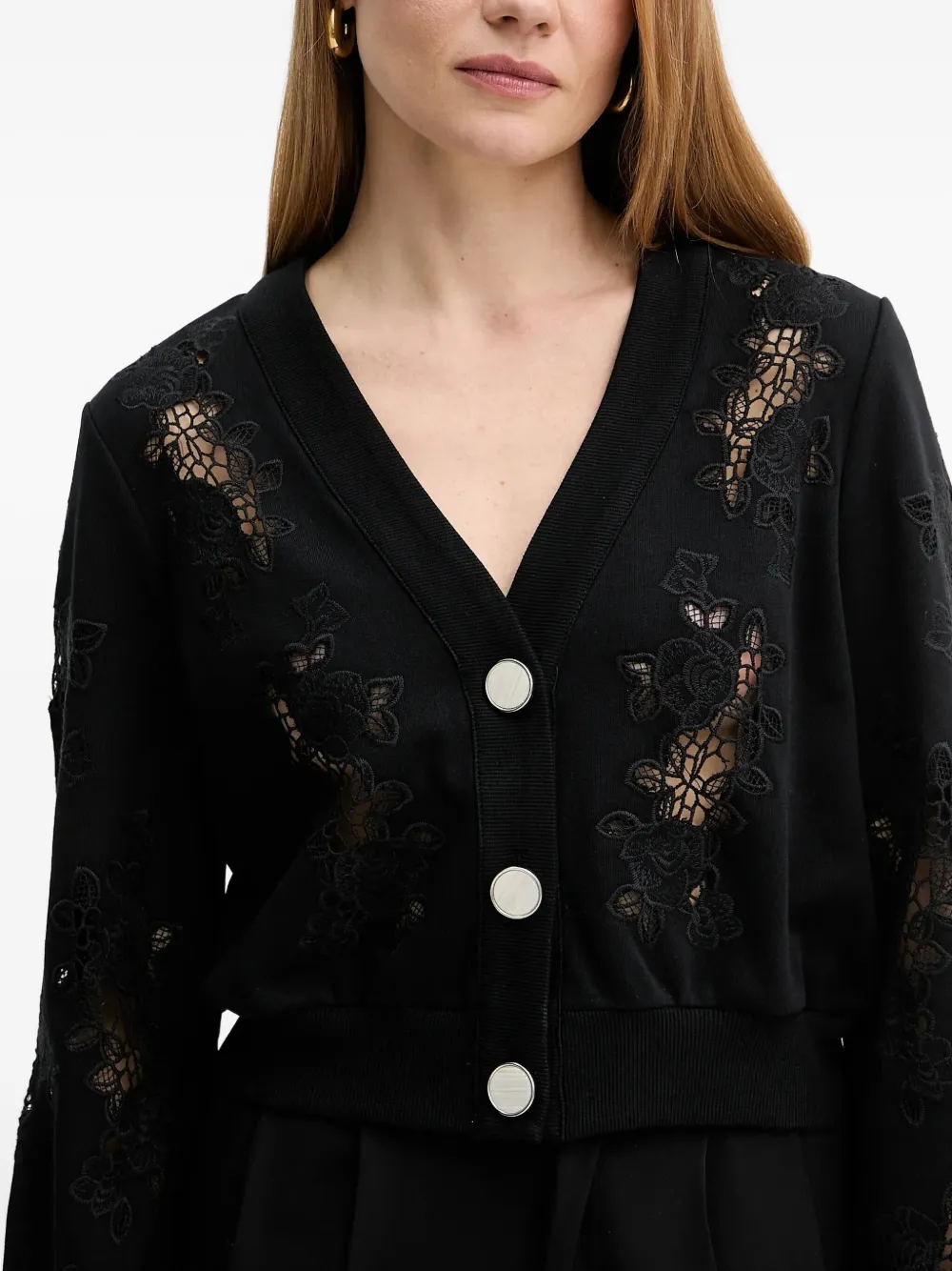 GUESS USA Vest van katoenblend Zwart