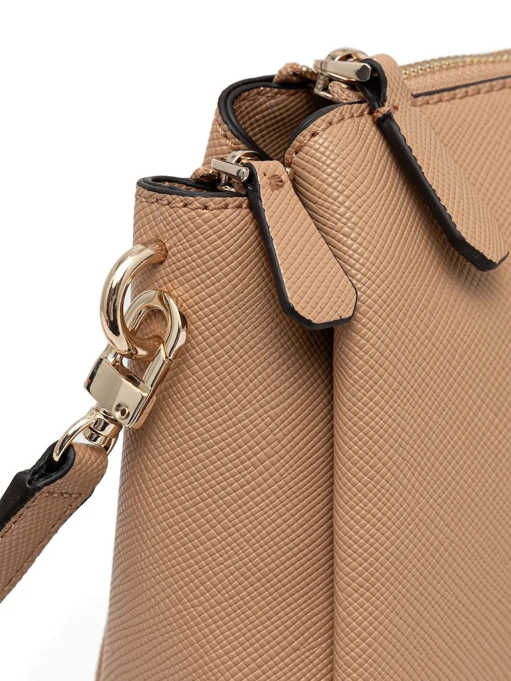 GUESS USA Crossbodytas met logoplakkaat Beige