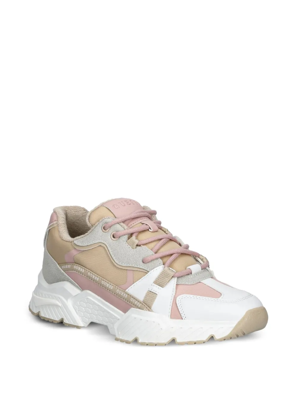 GUESS USA Carli chunky sneakers met logodetail - Beige