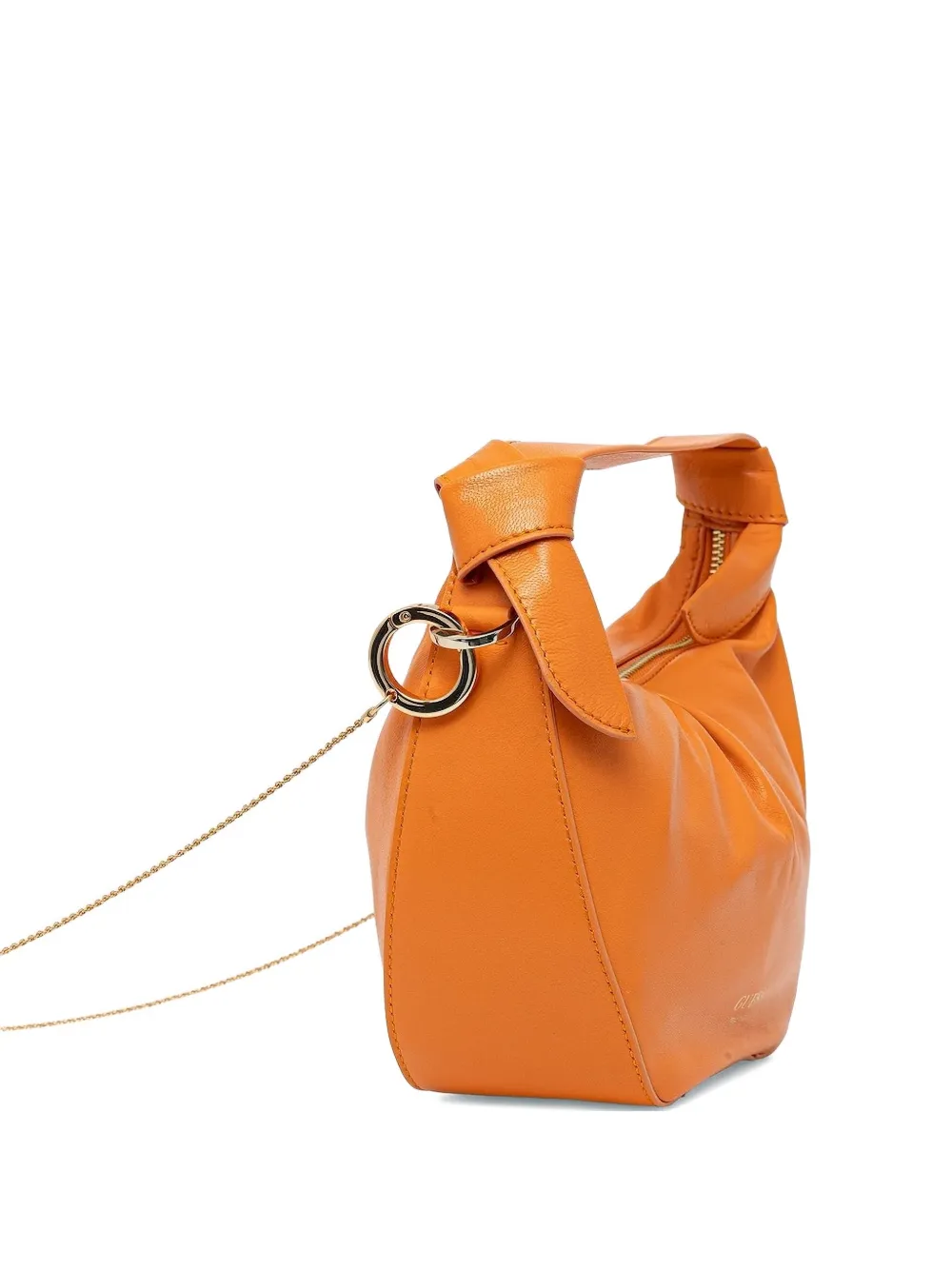 GUESS USA mini Jolie leather satchel Oranje