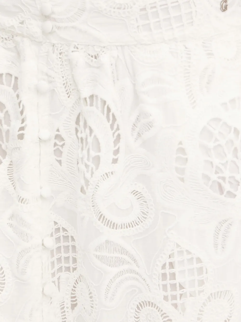 GUESS USA Broderie anglaise midi-rok Wit