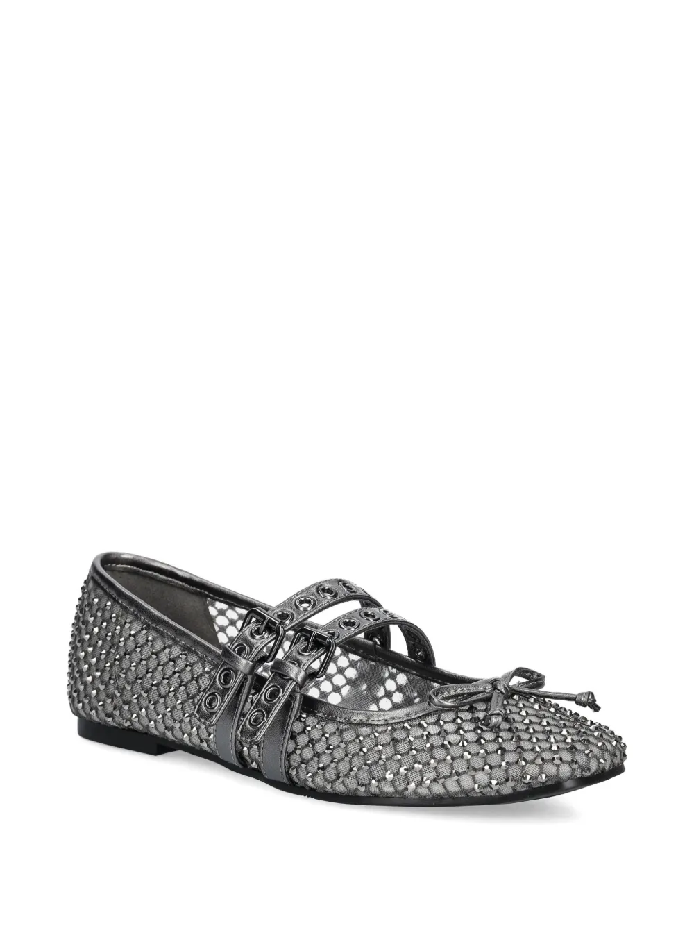 GUESS USA Verfraaide ballerina's met gesp - Zilver