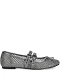 GUESS USA embellished buckle ballet flats - Silver
