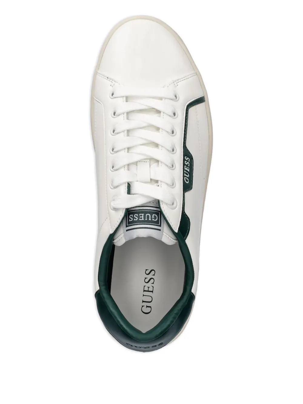 GUESS USA panelled leather sneakers White