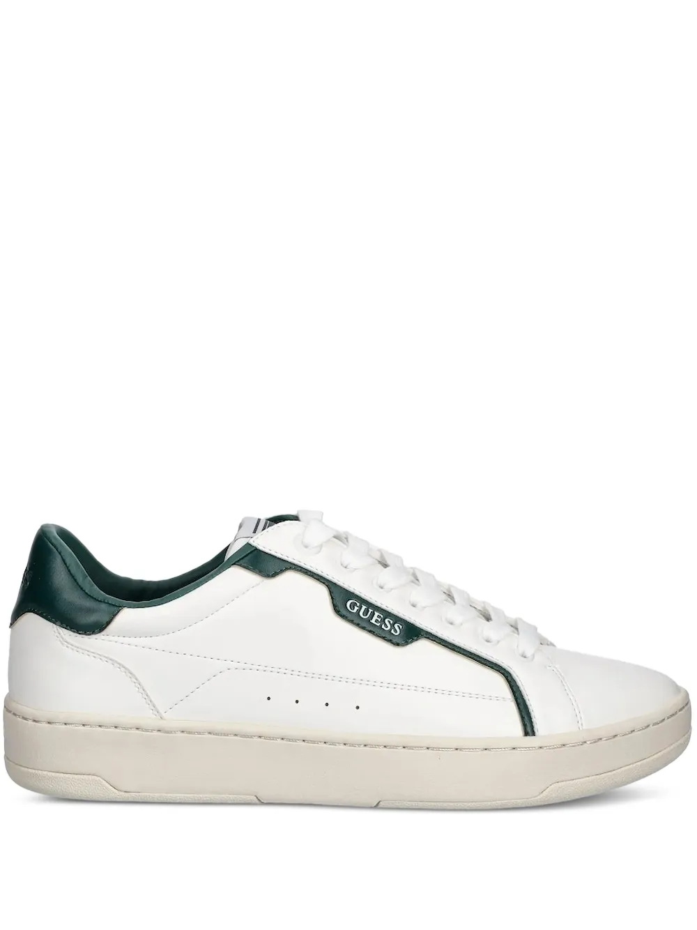 GUESS USA panelled leather sneakers | White | Image 1