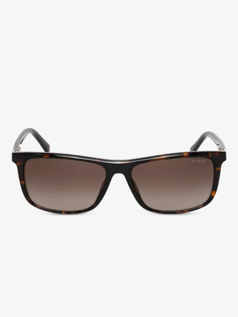 GUESS EYEWEAR tortoiseshell rectangle sunglasses