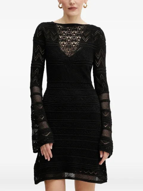 GUESS USA open-knit mini dress