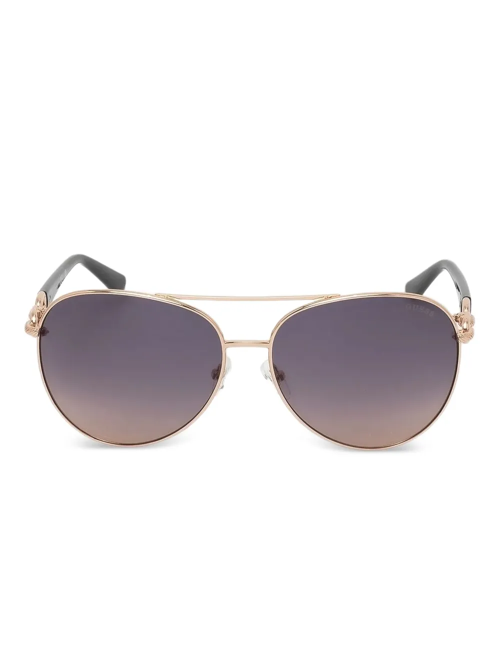 GUESS EYEWEAR チェーンディテール サングラス - ゴールドトーン GUESS EYEWEAR チェーンディテール サングラス - ゴールドトーン