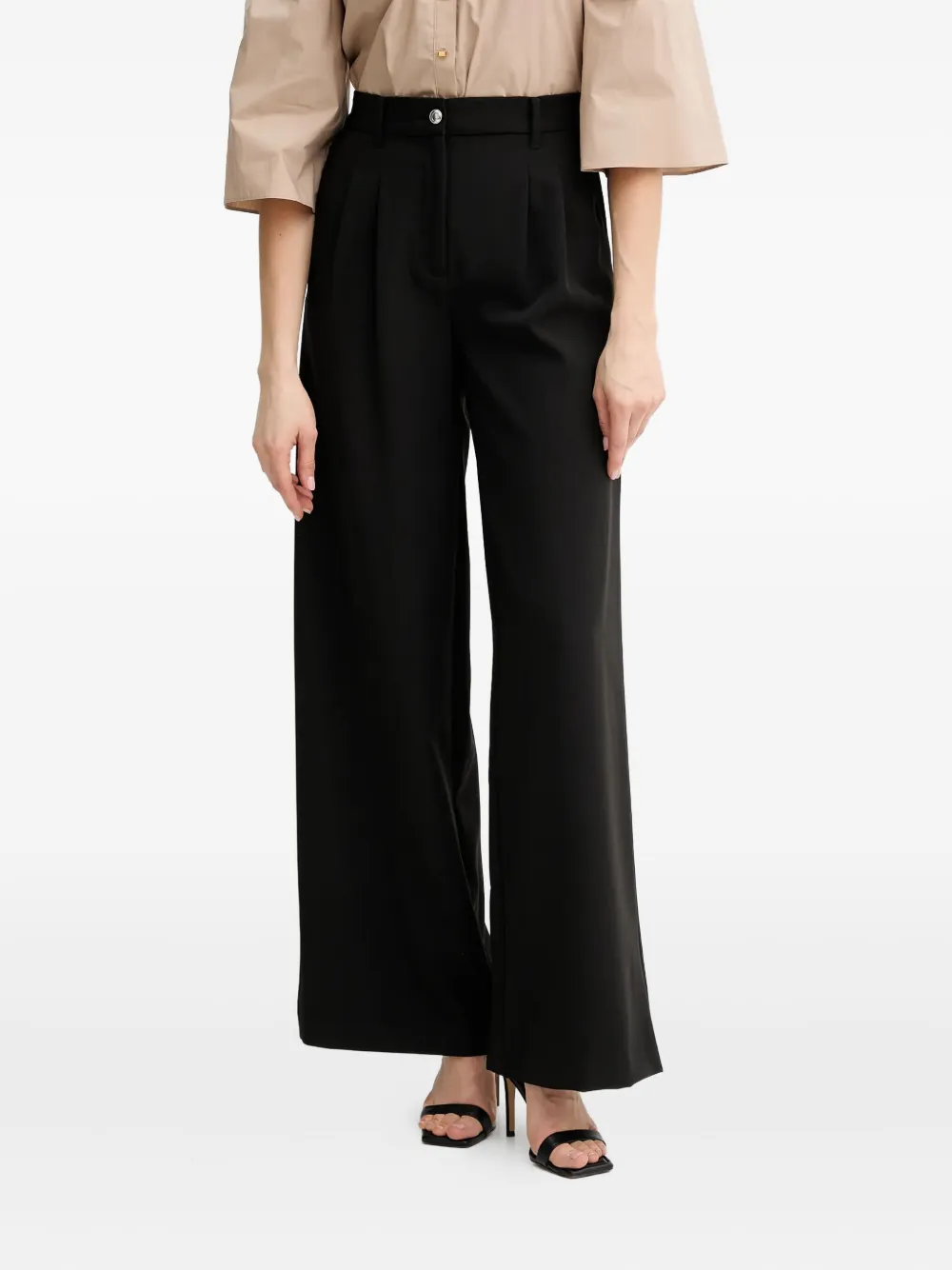 GUESS USA pleat-detail trousers Zwart