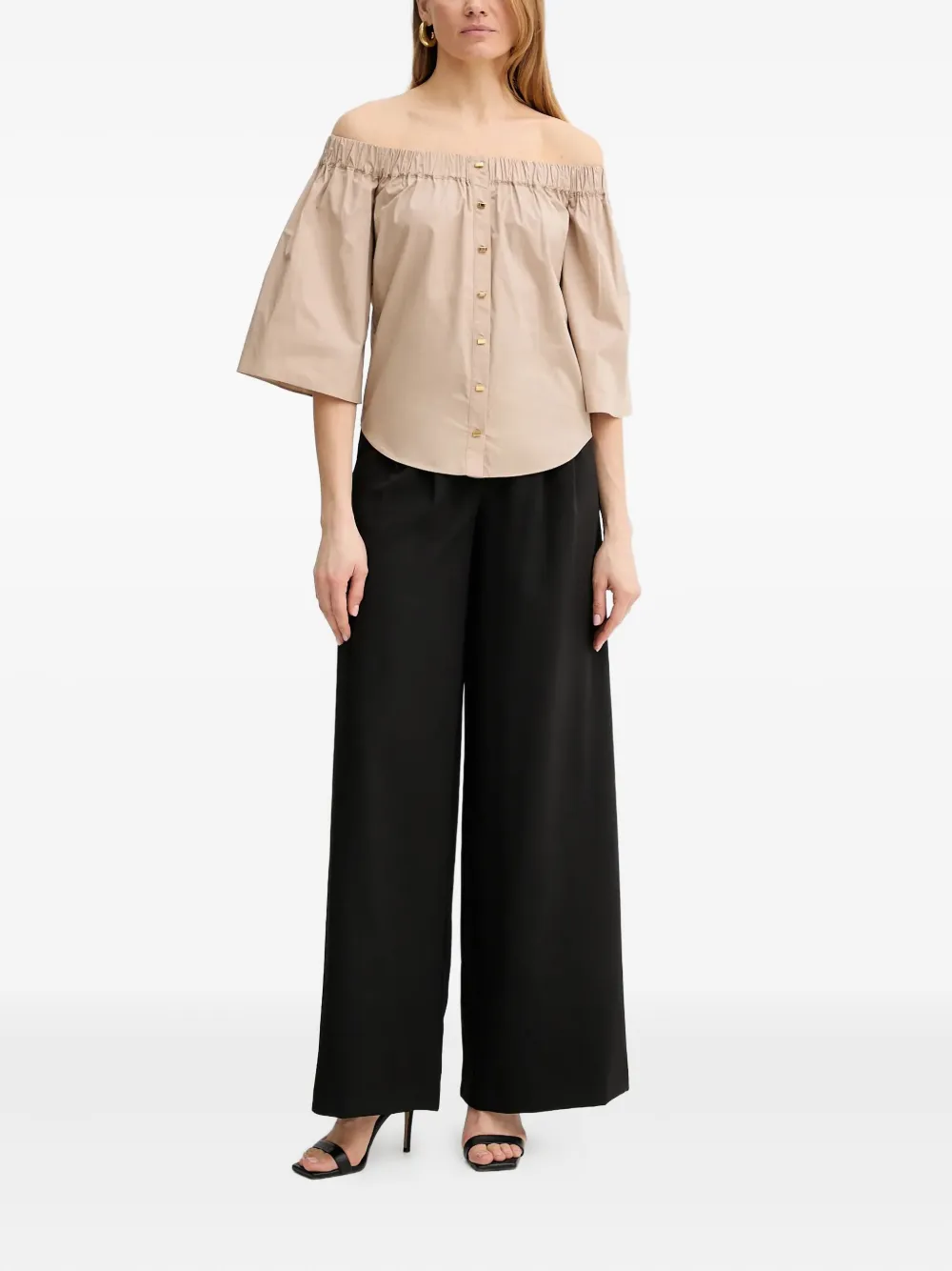 GUESS USA pleat-detail trousers Zwart