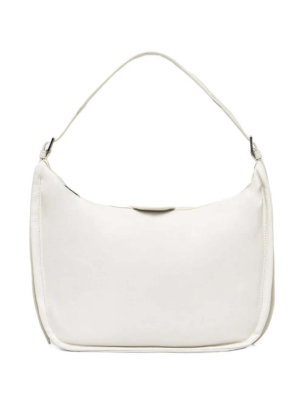 GUESS USA zip-fastening curved shoulder bag - ホワイト GUESS USA zip-fastening curved shoulder bag - ホワイト