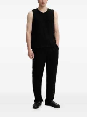Homme Plissé Issey Miyake プリーツ パンツ | ブラック | FARFETCH JP
