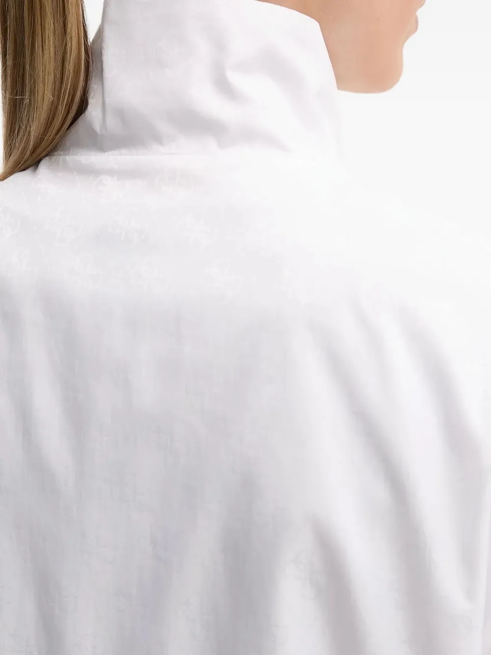 Guess Usa Zip-front Jacket In White