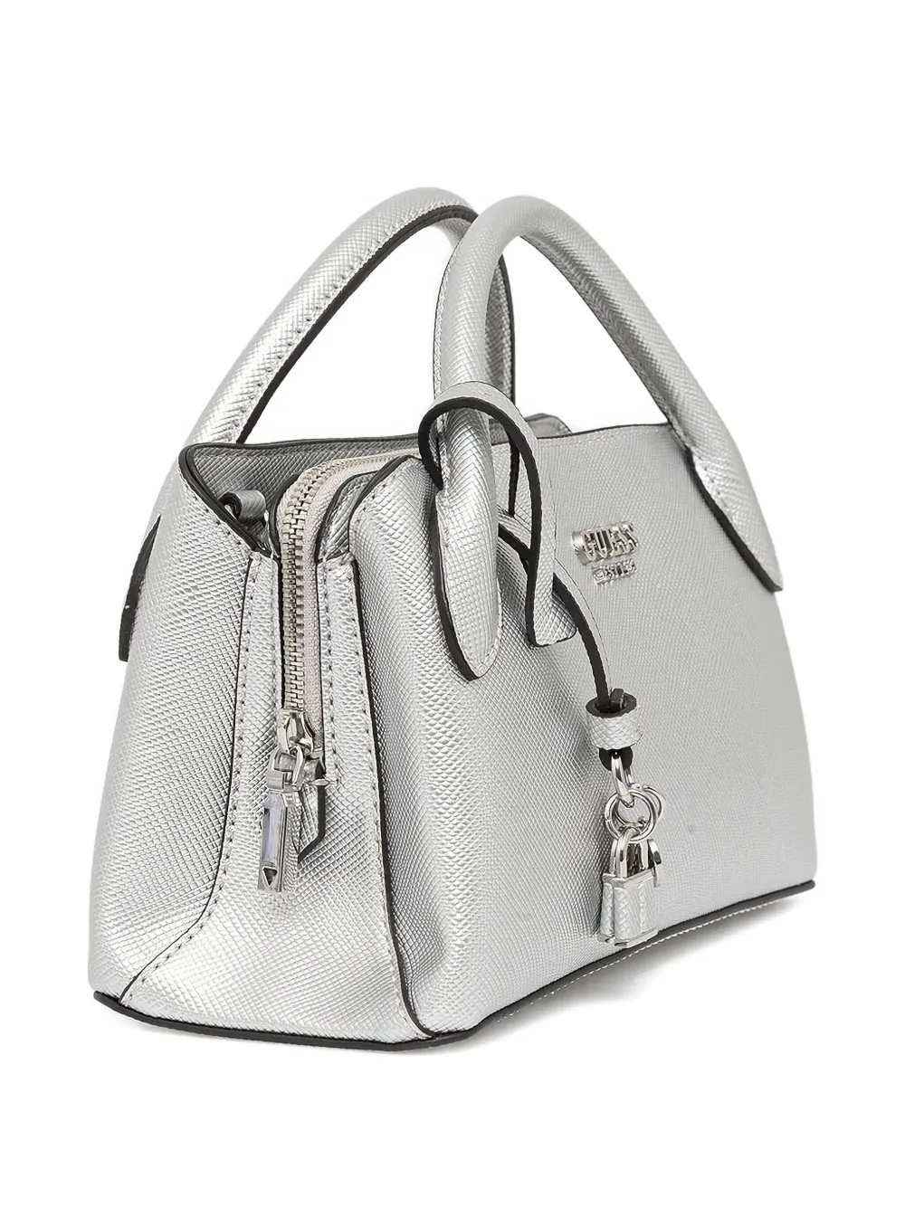 GUESS USA Fedana shopper met metallic afwerking Zilver