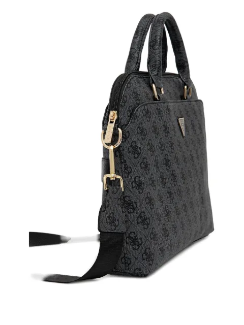 GUESS USA logo-plaque top-laptop bag