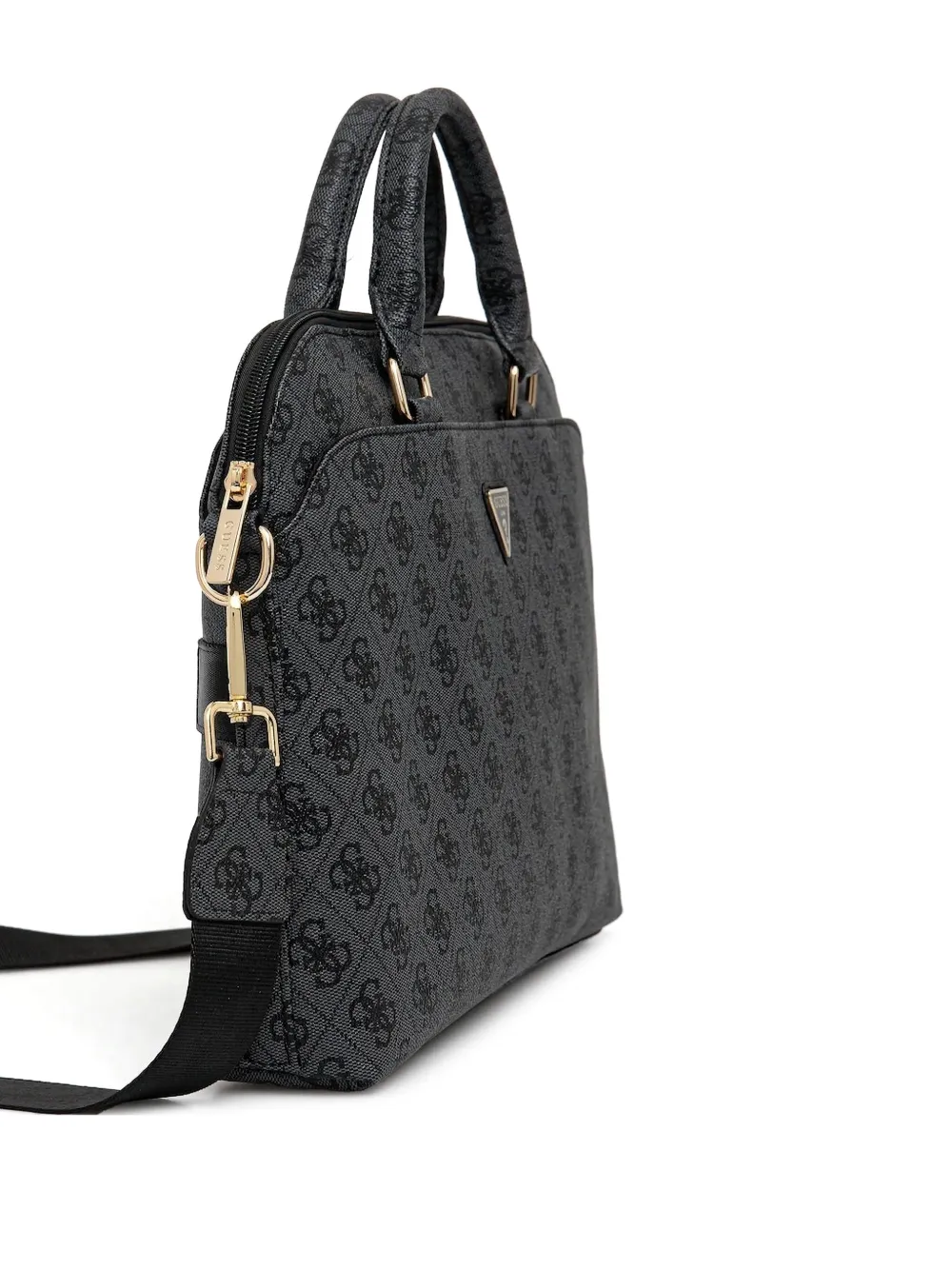 GUESS USA logo-plaque top-laptop bag | Black | Image 1