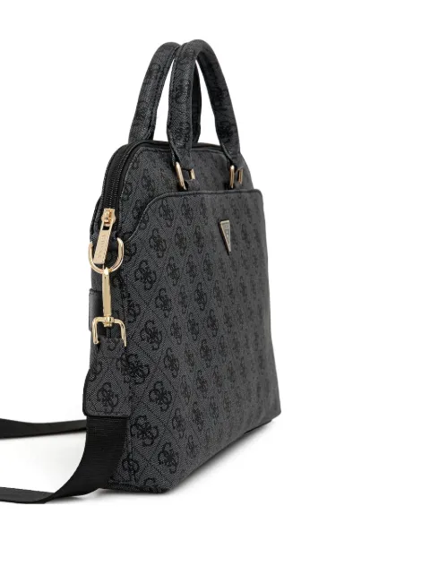 GUESS USA logo-plaque top-laptop bag