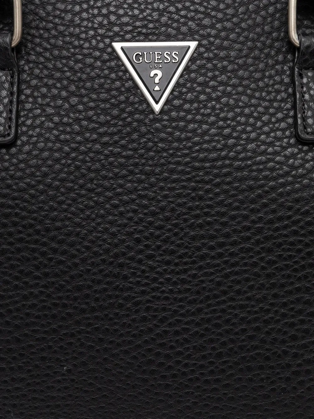 GUESS USA Torino logo-plaque laptop bag Zwart