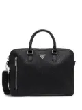 GUESS USA Torino logo-plaque laptop bag - Black