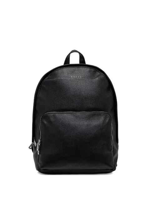 GUESS USA logo-plaque zipped backpack