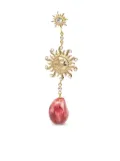 GUESS USA sun-face pearl earrings - Red