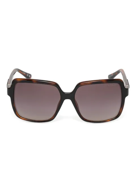 GUESS EYEWEAR lentes de sol con armazón cuadrada estilo carey