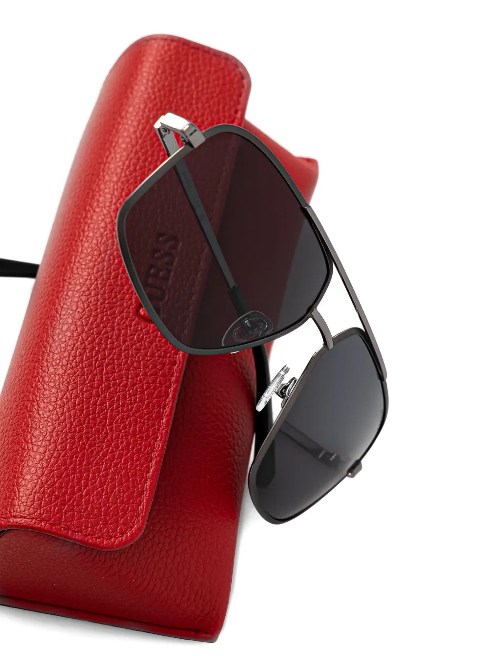 GUESS EYEWEAR Zonnebril met piloten montuur Grijs