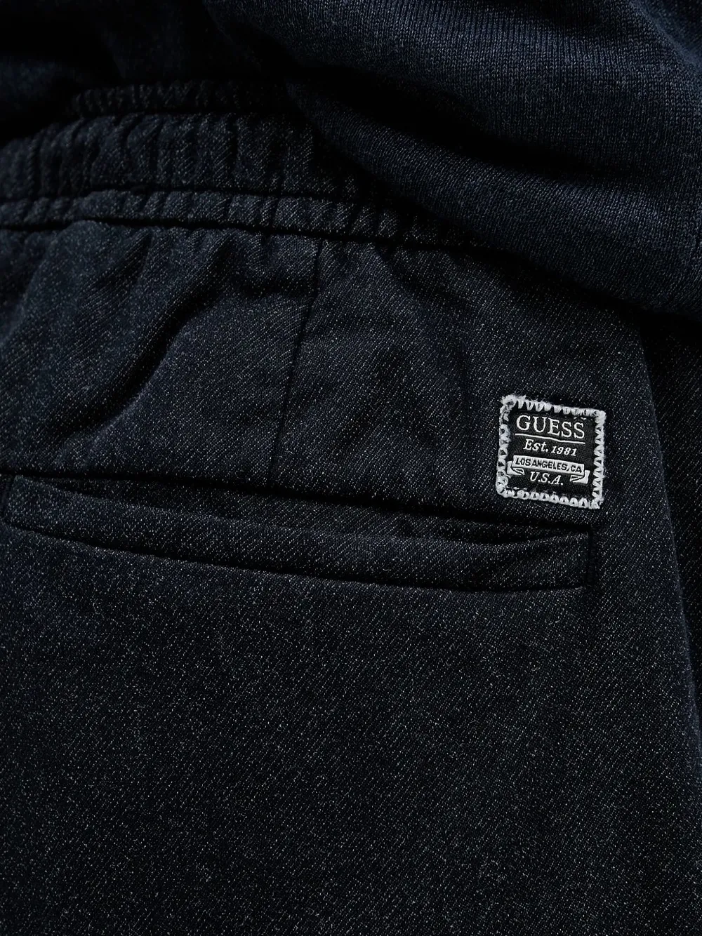 GUESS USA Broek met logopatch Blauw