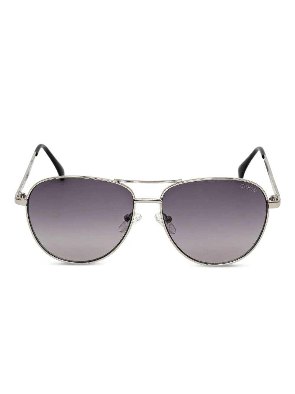 GUESS EYEWEAR Zonnebril verfraaid met piloten montuur en kristallen Metallic