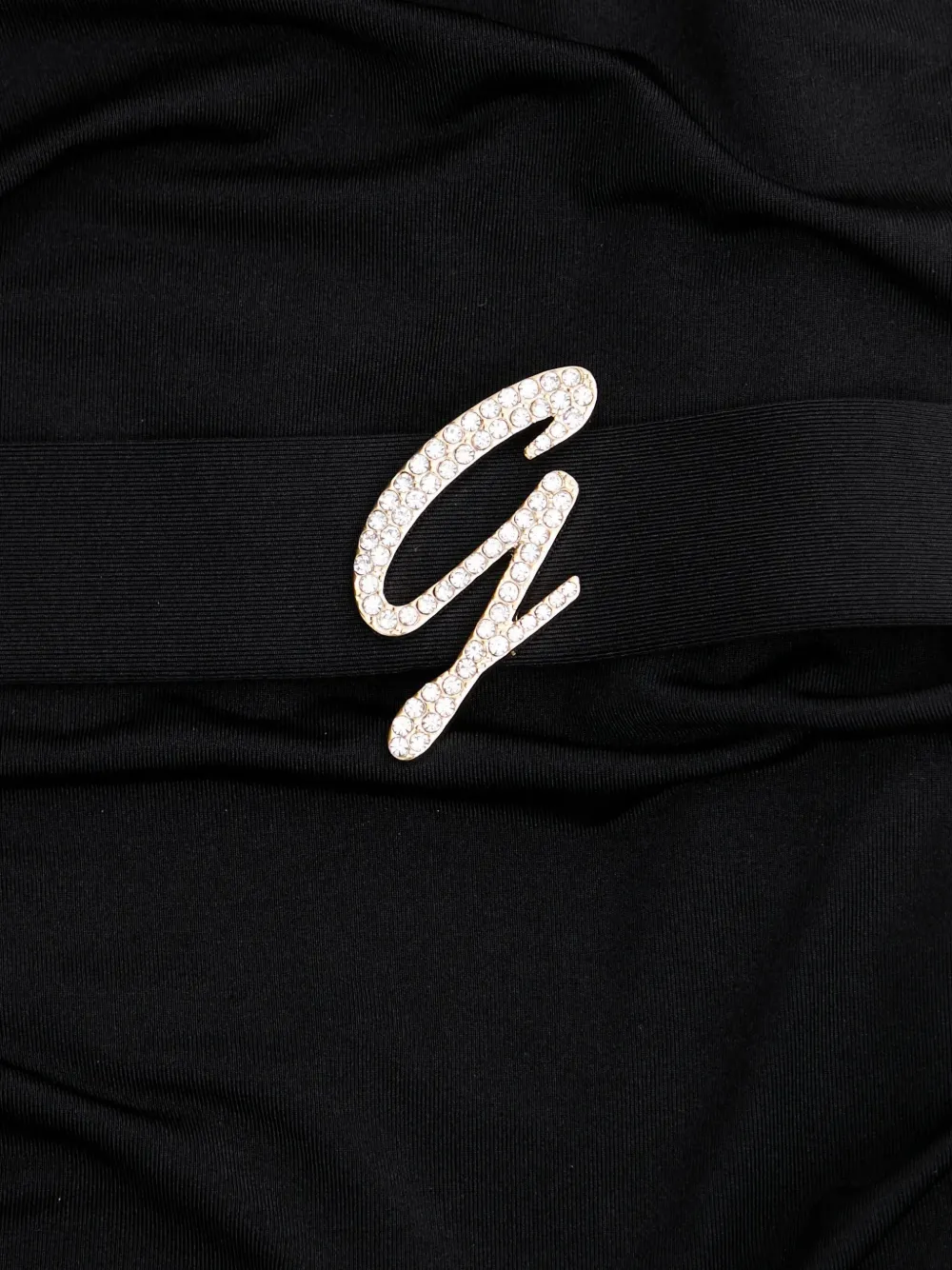 GUESS USA Verfraaide strapless mini-jurk Zwart