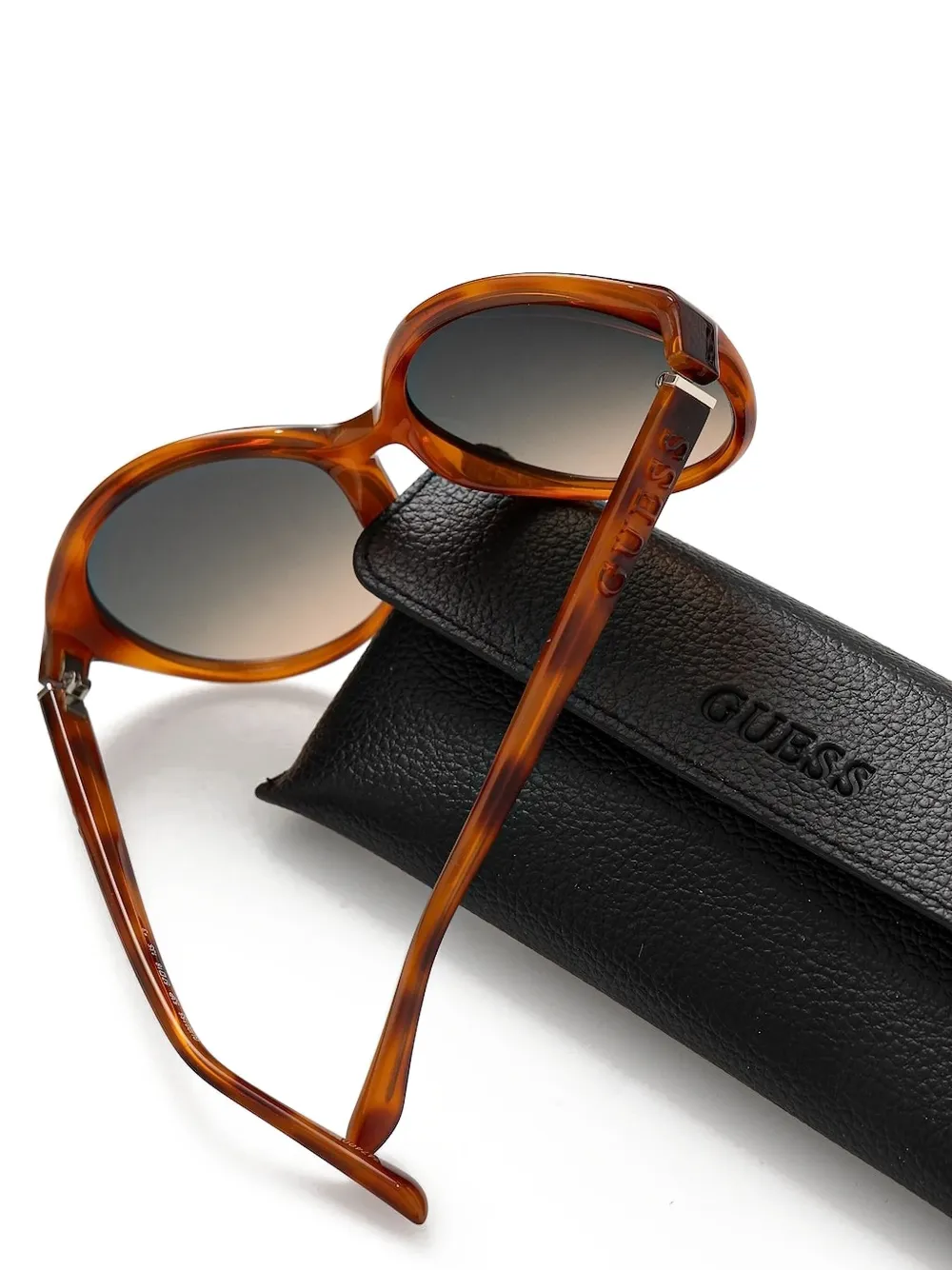  Guess Eyewear Round-frame Tortoiseshell Sunglasses - Brown 