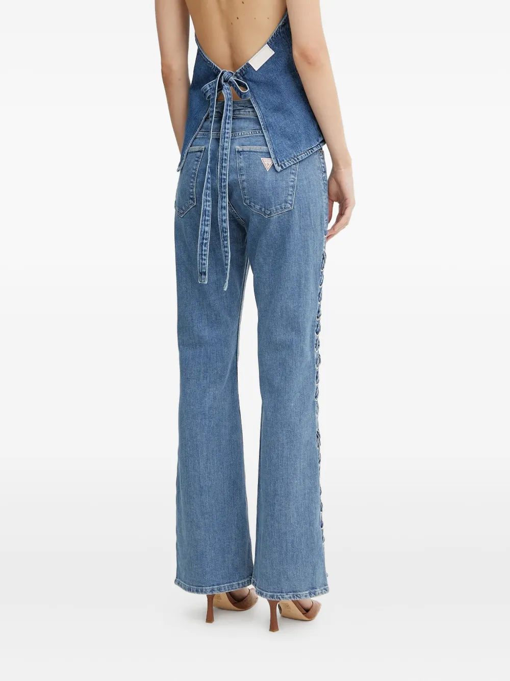 GUESS USA Jeans met veters Blauw