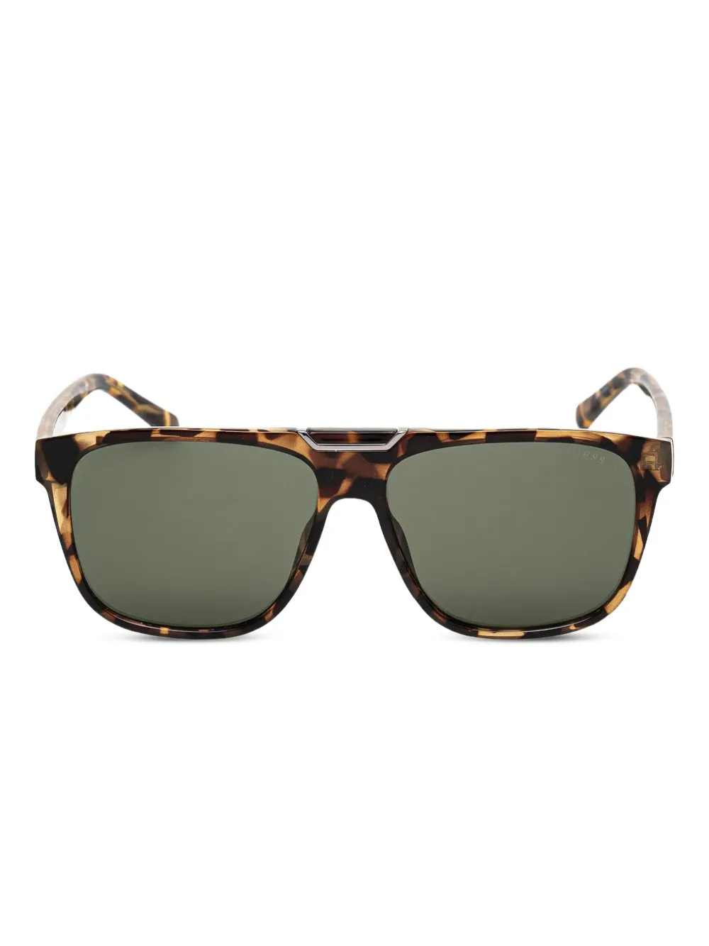 GUESS EYEWEAR Zonnebril met rechthoekig montuur Bruin