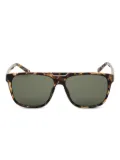 GUESS EYEWEAR tortoiseshell rectangle-frame sunglasses - Brown