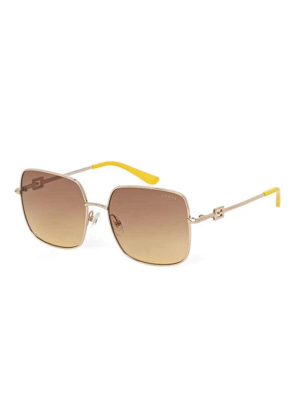 GUESS EYEWEAR gold-tone square-frame sunglasses - Goud