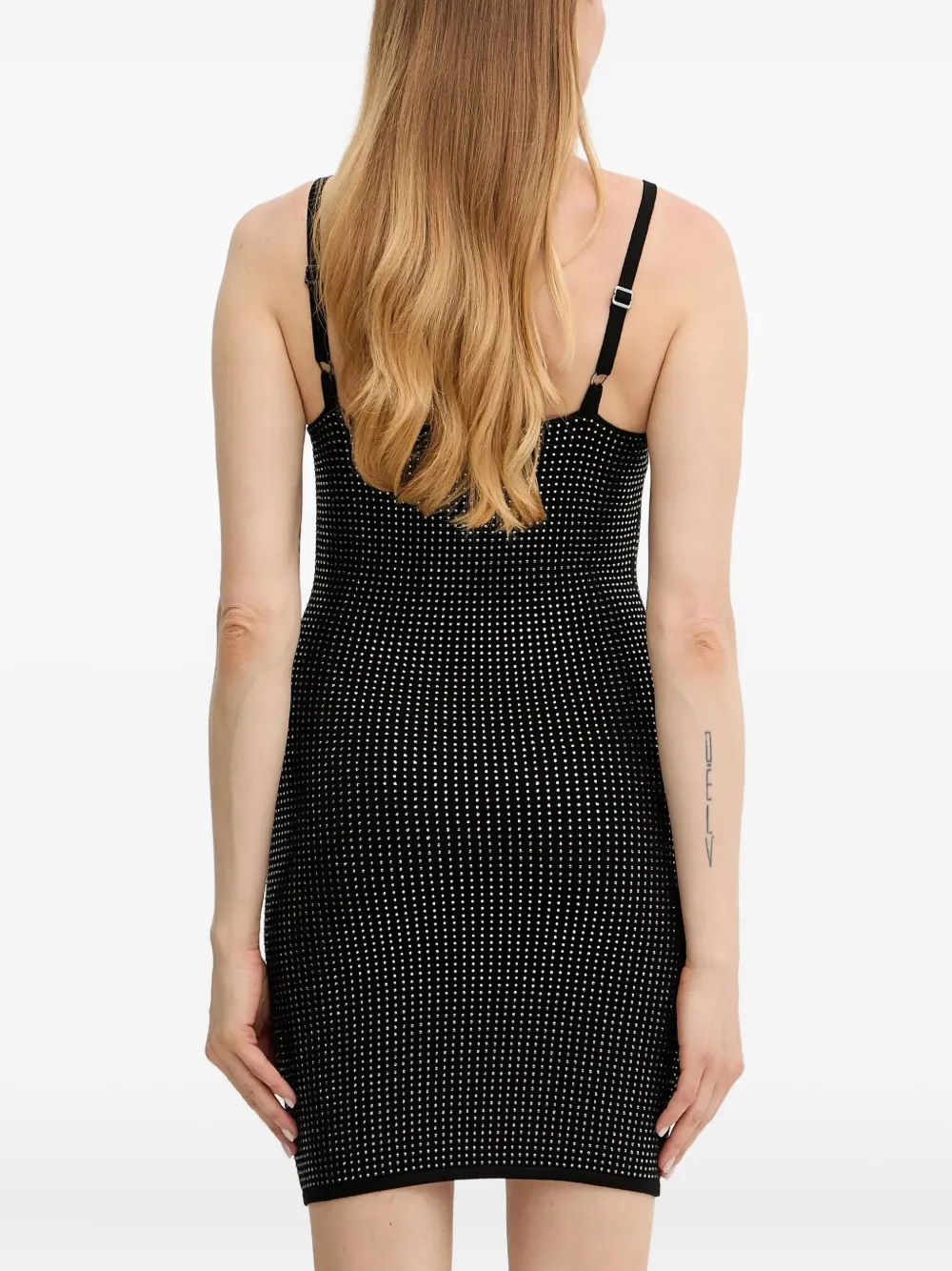 GUESS USA Verfraaide mini-jurk Zwart