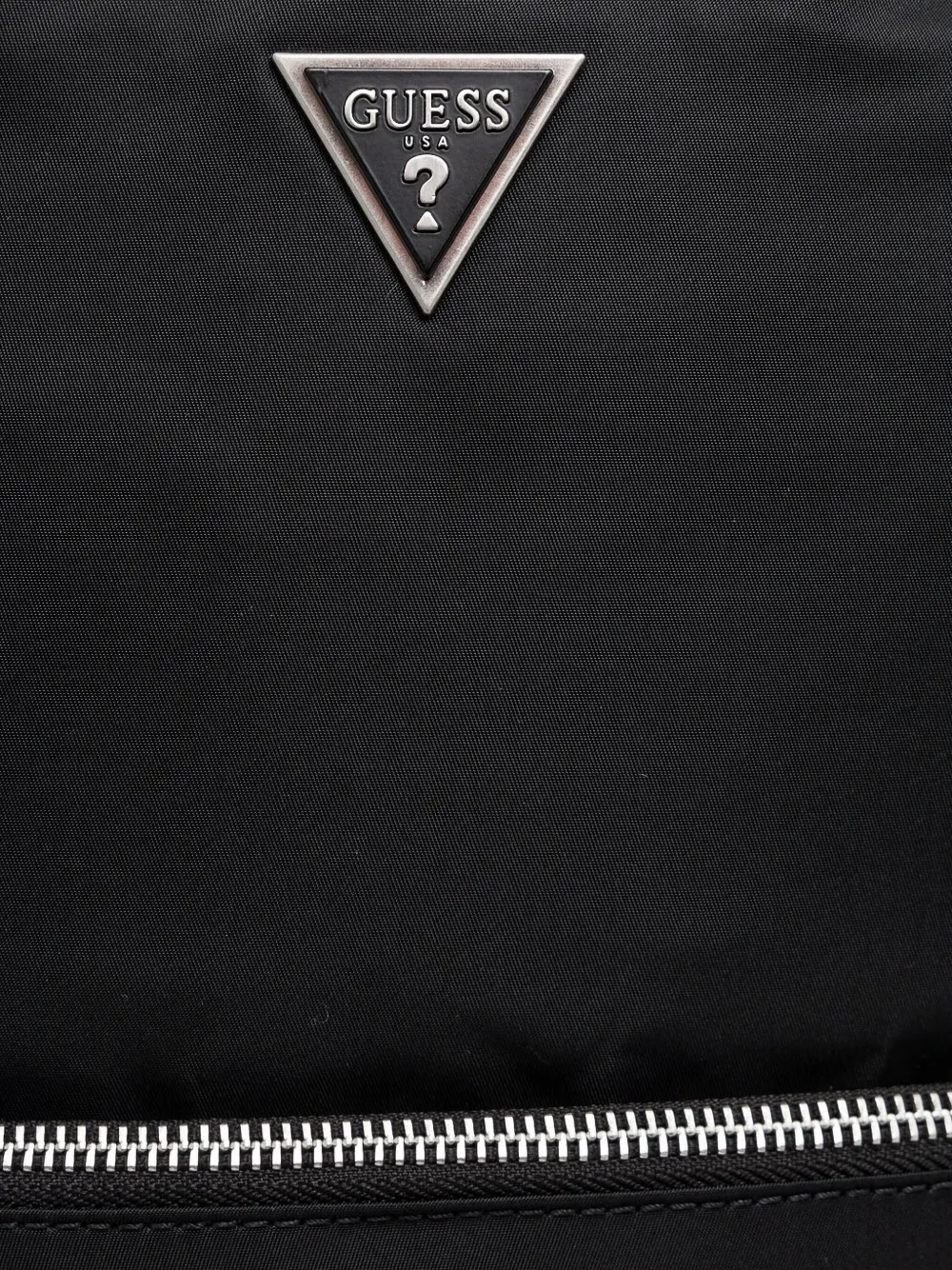 GUESS USA logo-plaque backpack Zwart
