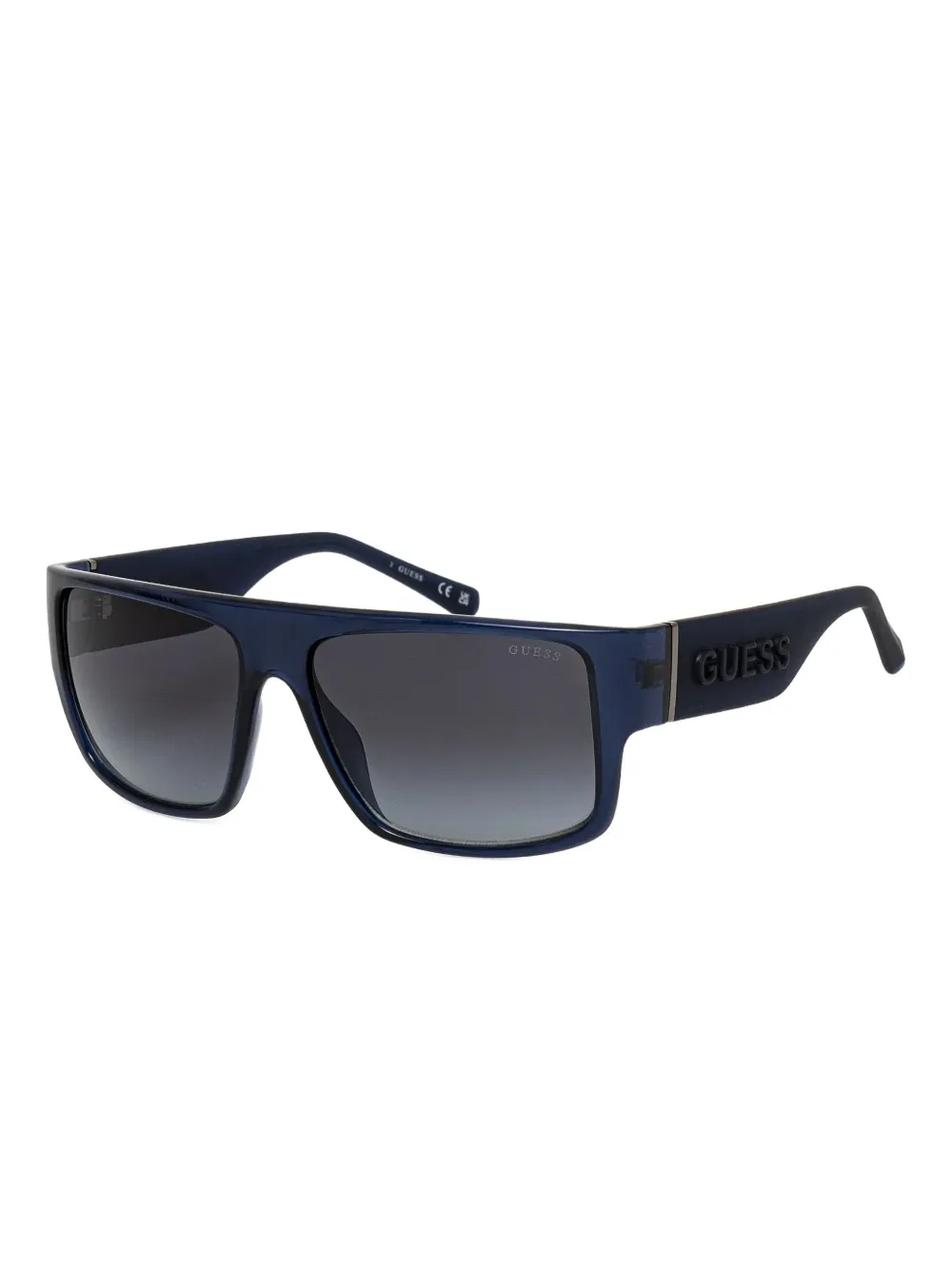 GUESS EYEWEAR Zonnebril met rechthoekig montuur Blauw