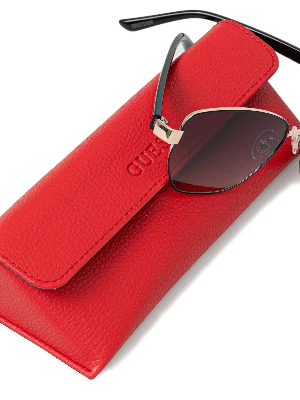 GUESS EYEWEAR Zonnebril met geometrisch montuur Zwart