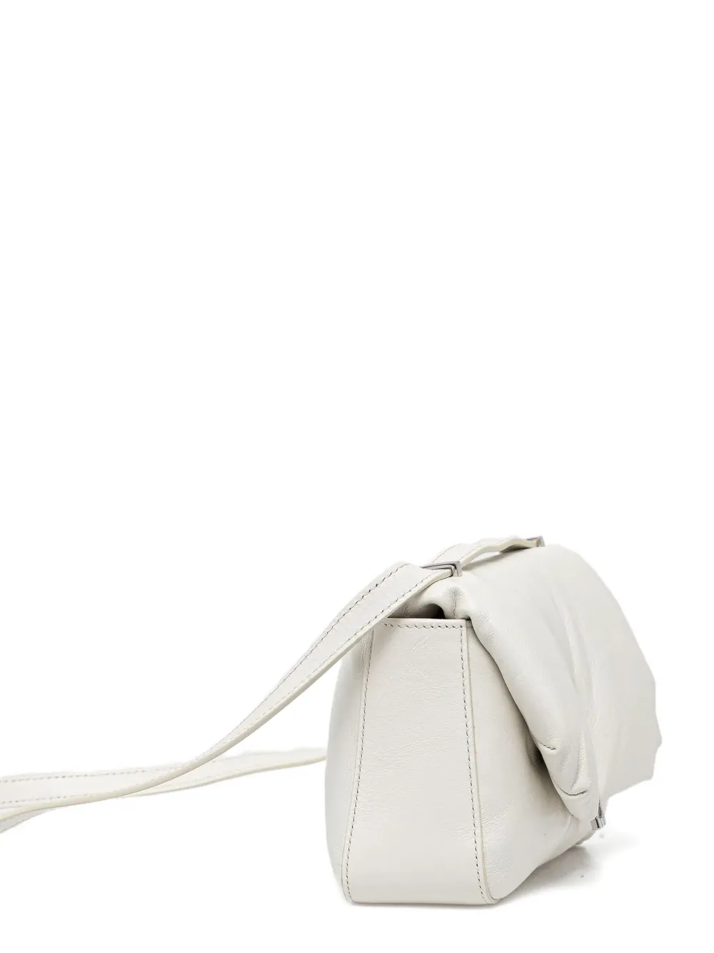 Guess Usa Leather Cross Body Bag In White