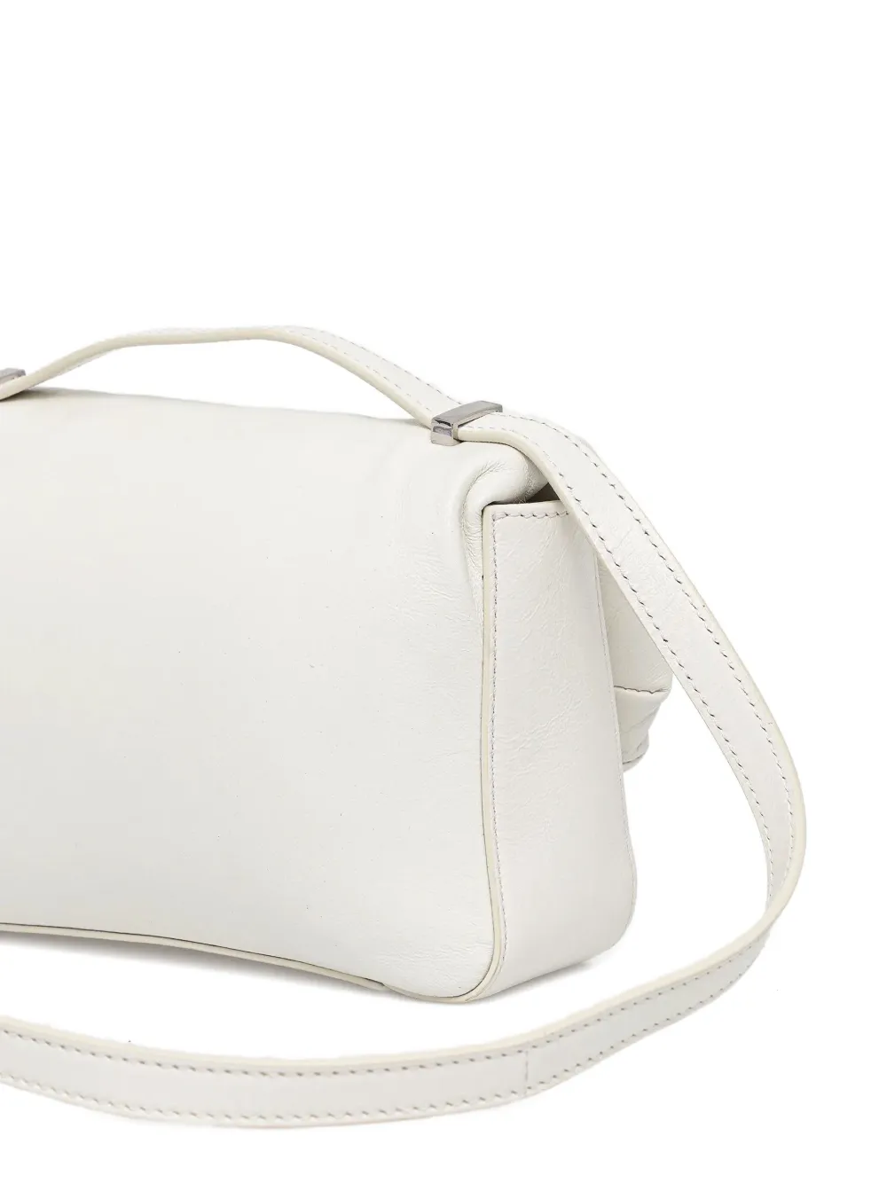 Guess Usa Leather Cross Body Bag In White