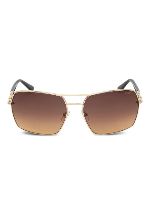 GUESS EYEWEAR chain-link square-frame sunglasses