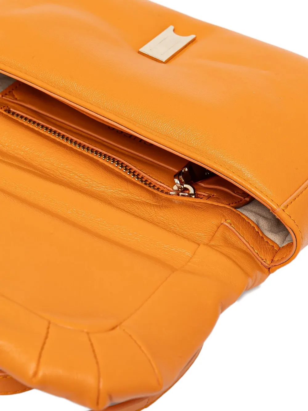 GUESS USA Gewatteerde boekentas met G-logo Oranje