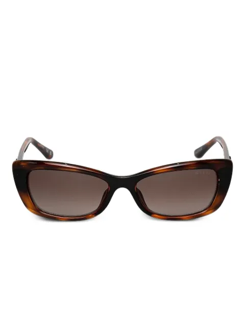 GUESS EYEWEAR logo-detail tortoiseshell sunglasses