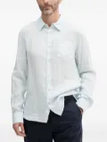 GUESS USA patch-pocket long-sleeve shirt - Blue